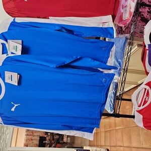 Puma Kids Long Sleeve Tee - Blue and White Mutiple Shirts And Jacket 3pr. Shorts